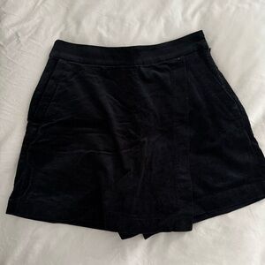 Black Corduroy Skort